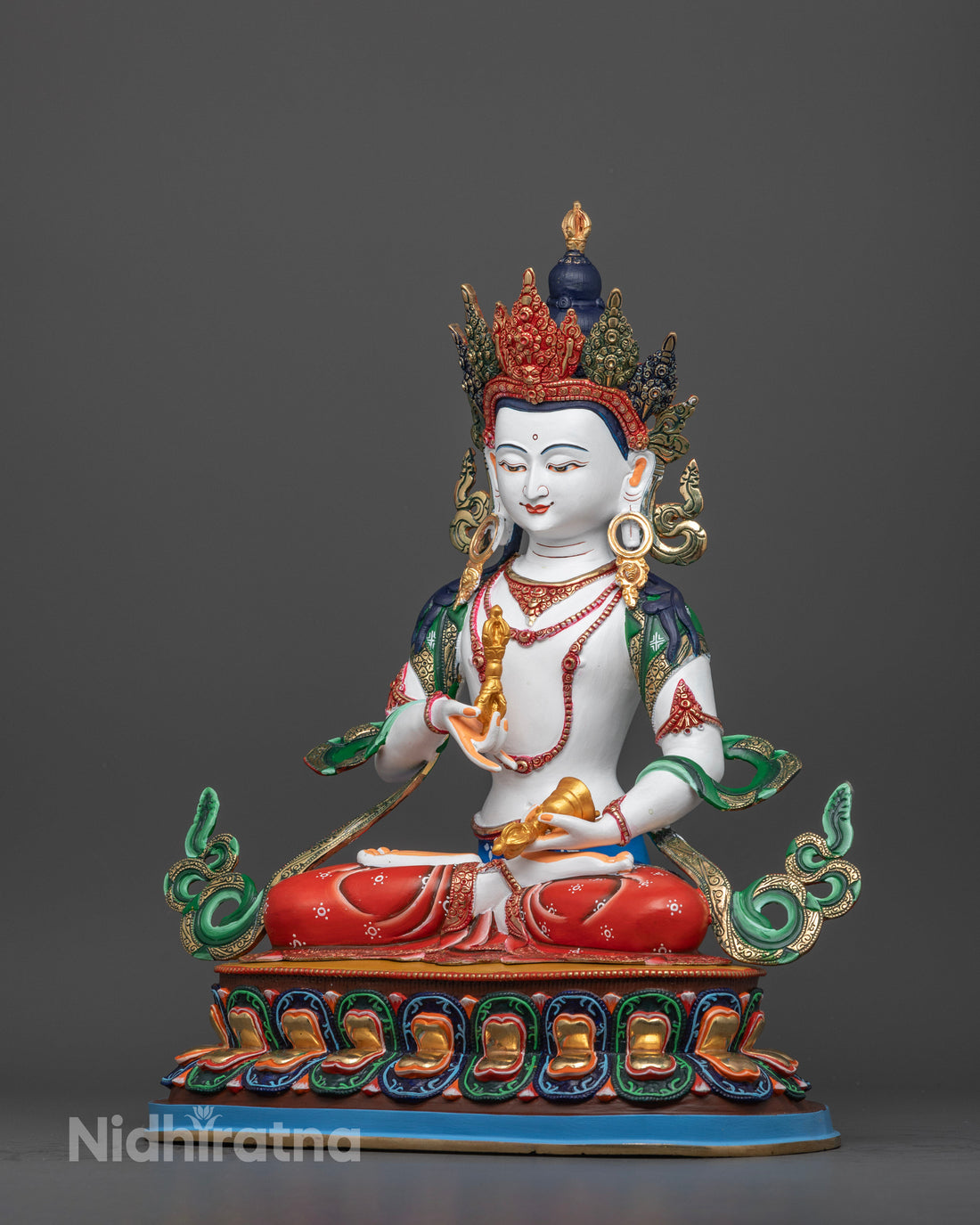 Vajrasattva Statue: Tibetan Buddhist Figurine