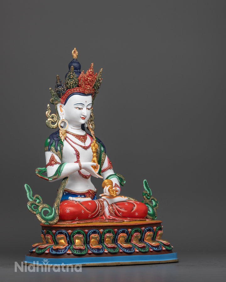 Vajrasattva Statue: Tibetan Buddhist Figurine