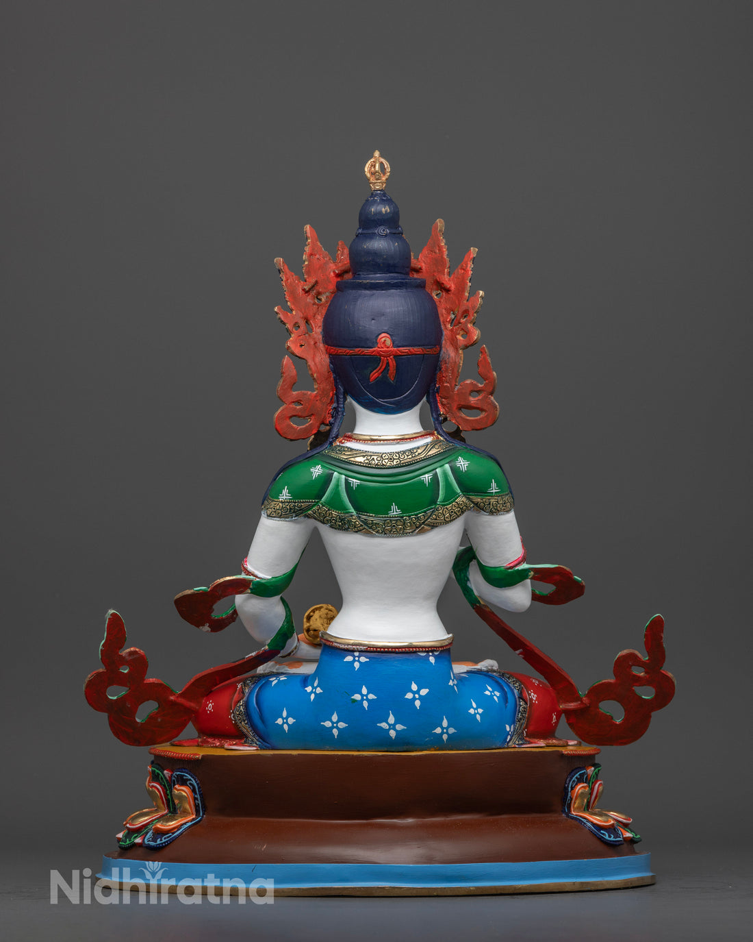 Vajrasattva Statue: Tibetan Buddhist Figurine