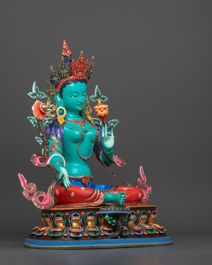 Green Tara Statue: Healing, Prosperity & Protection