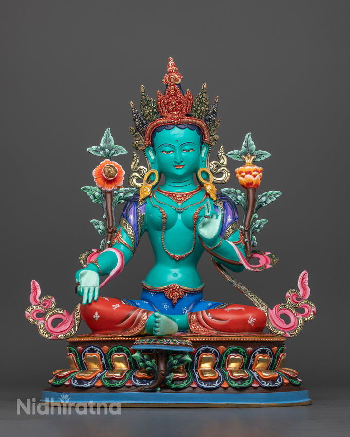 Green Tara Statue: Healing, Prosperity & Protection