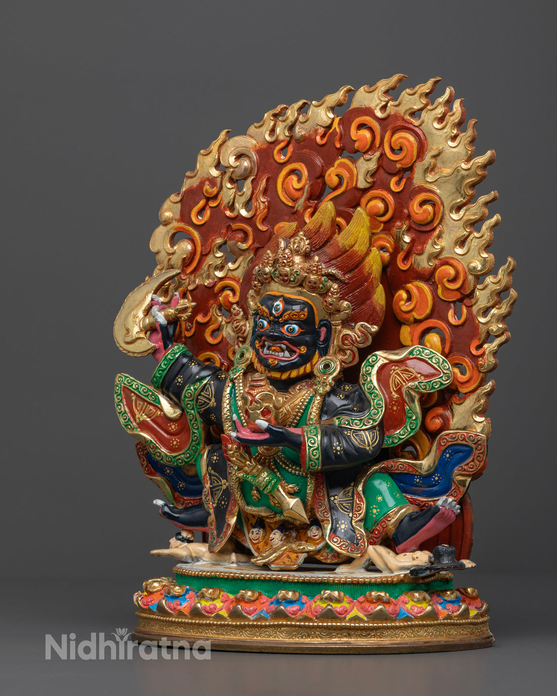 Mahakala Bernegchen Statue: Powerful Protector & Guardian