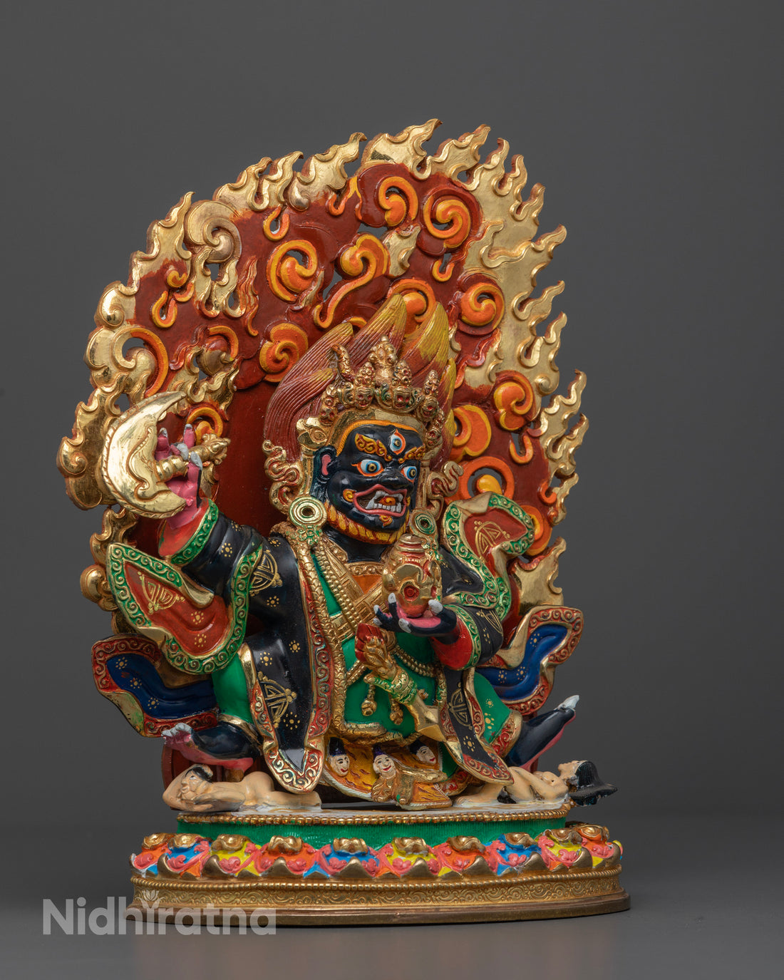 Mahakala Bernegchen Statue: Powerful Protector & Guardian