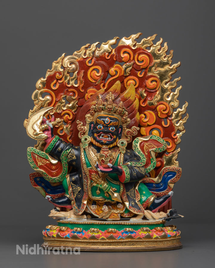 Mahakala Bernegchen Statue: Powerful Protector & Guardian