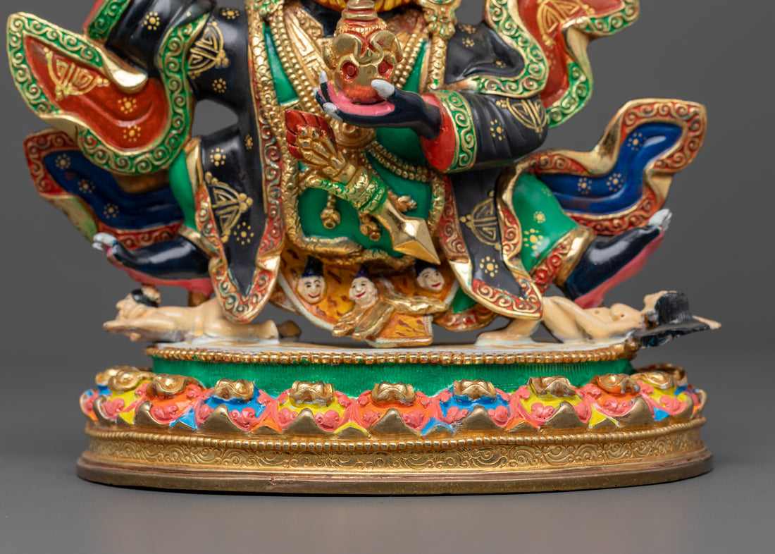 Mahakala Bernegchen Statue: Powerful Protector & Guardian