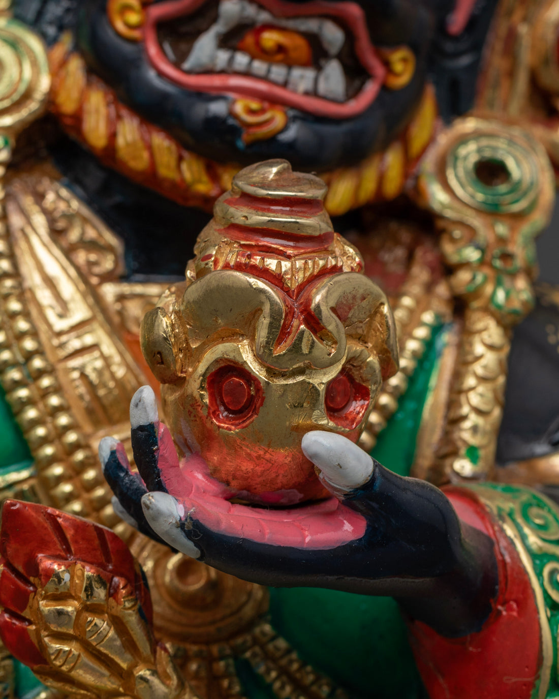 Mahakala Bernegchen Statue: Powerful Protector & Guardian