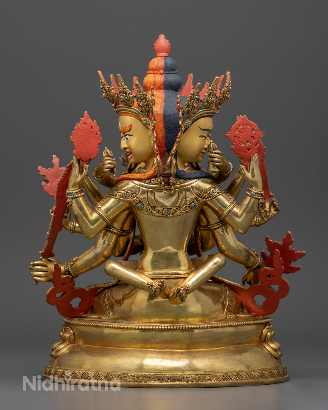 Guhyasamaja Statue: Tibetan Buddhist