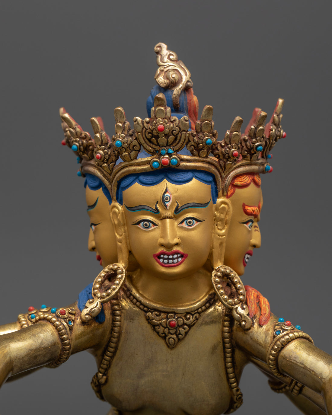 Guhyasamaja Statue: Tibetan Buddhist