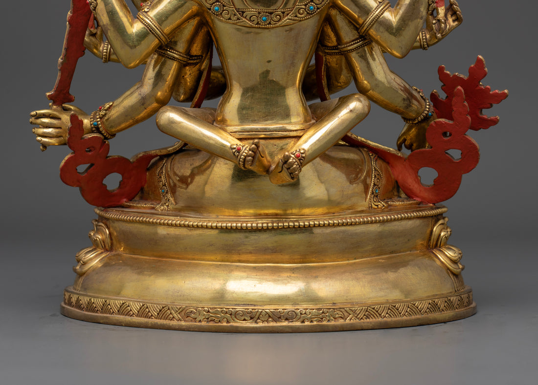 Guhyasamaja Statue: Tibetan Buddhist