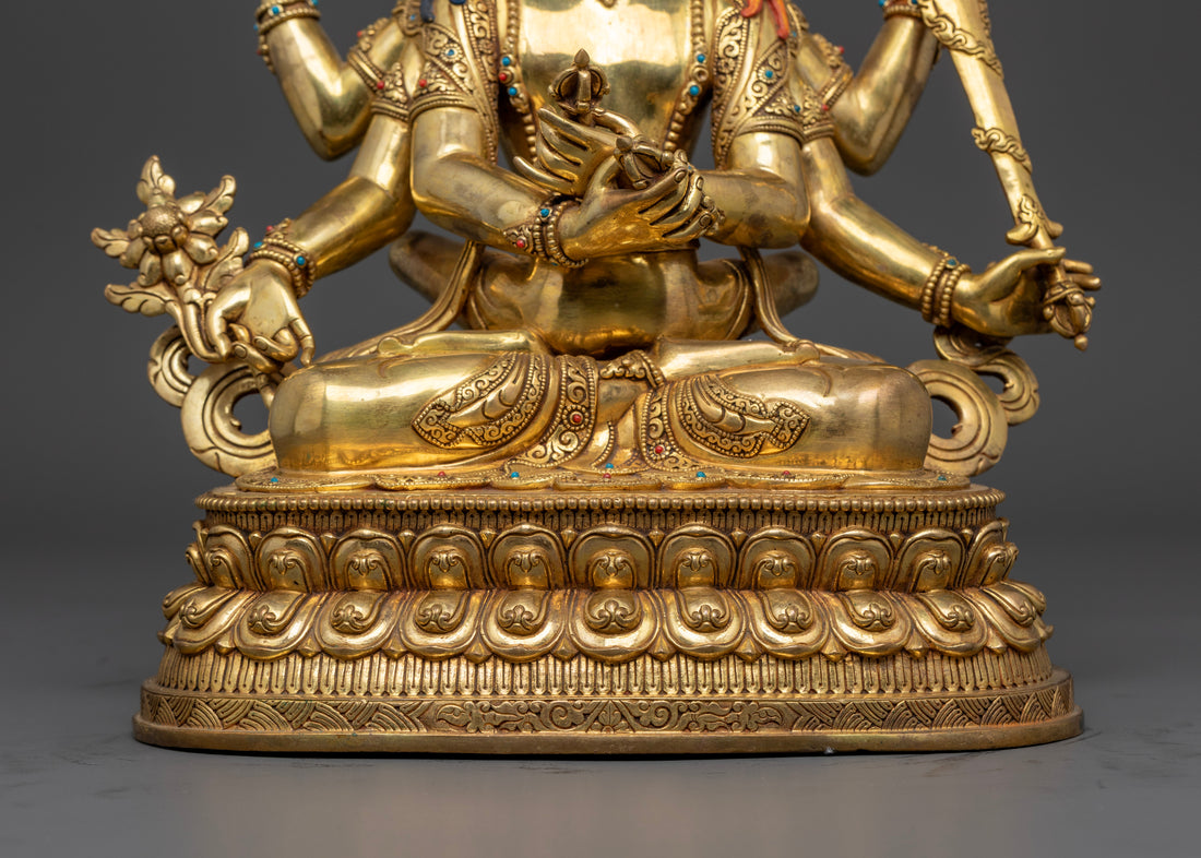 Guhyasamaja Statue: Tibetan Buddhist