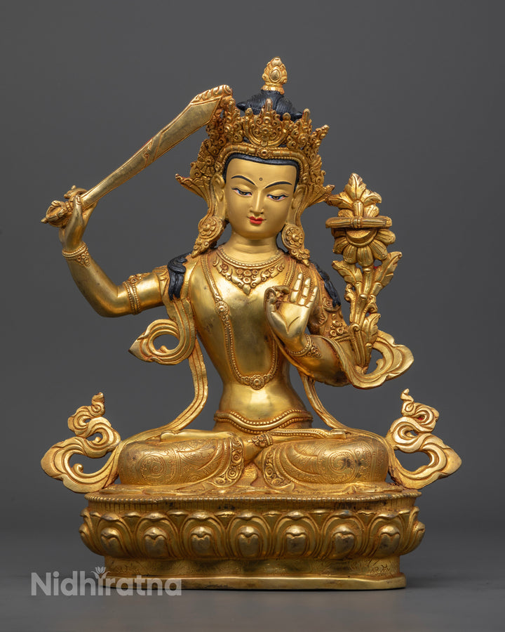 Monju Bosatsu Manjushri Statue for Spiritual Wisdom