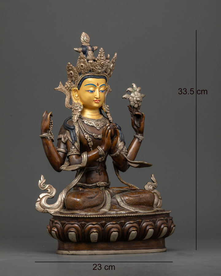 Exquisite Chenrezig Statue