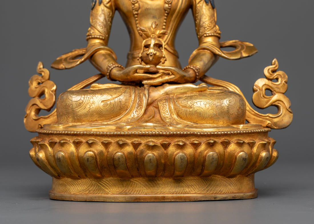 Handmade Amitayus Statue: Embodiment of Longevity and Spiritual Fulfillment