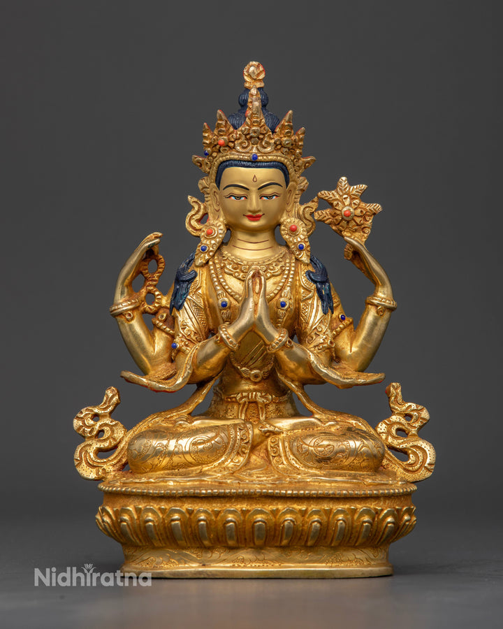 Four-Armed Chenrezig: Manifestation of Compassionate Wisdom