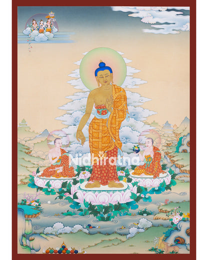 Shakyamuni Buddha Thangka Print Art