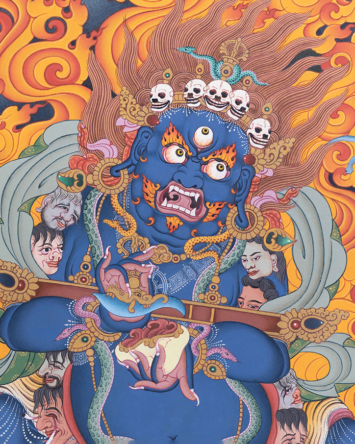 Sakya Mahakala Thangka Print