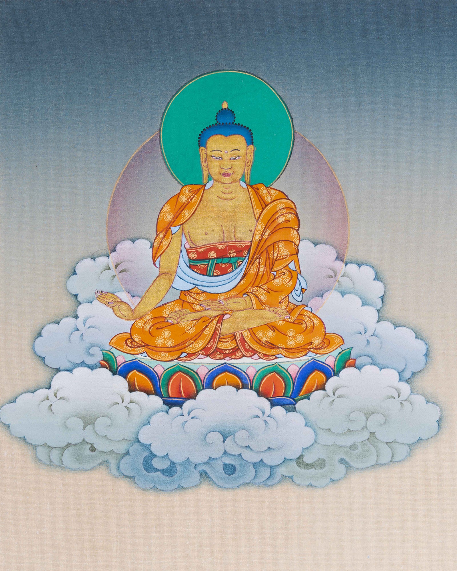Asta Medicine Buddha Thangka Print