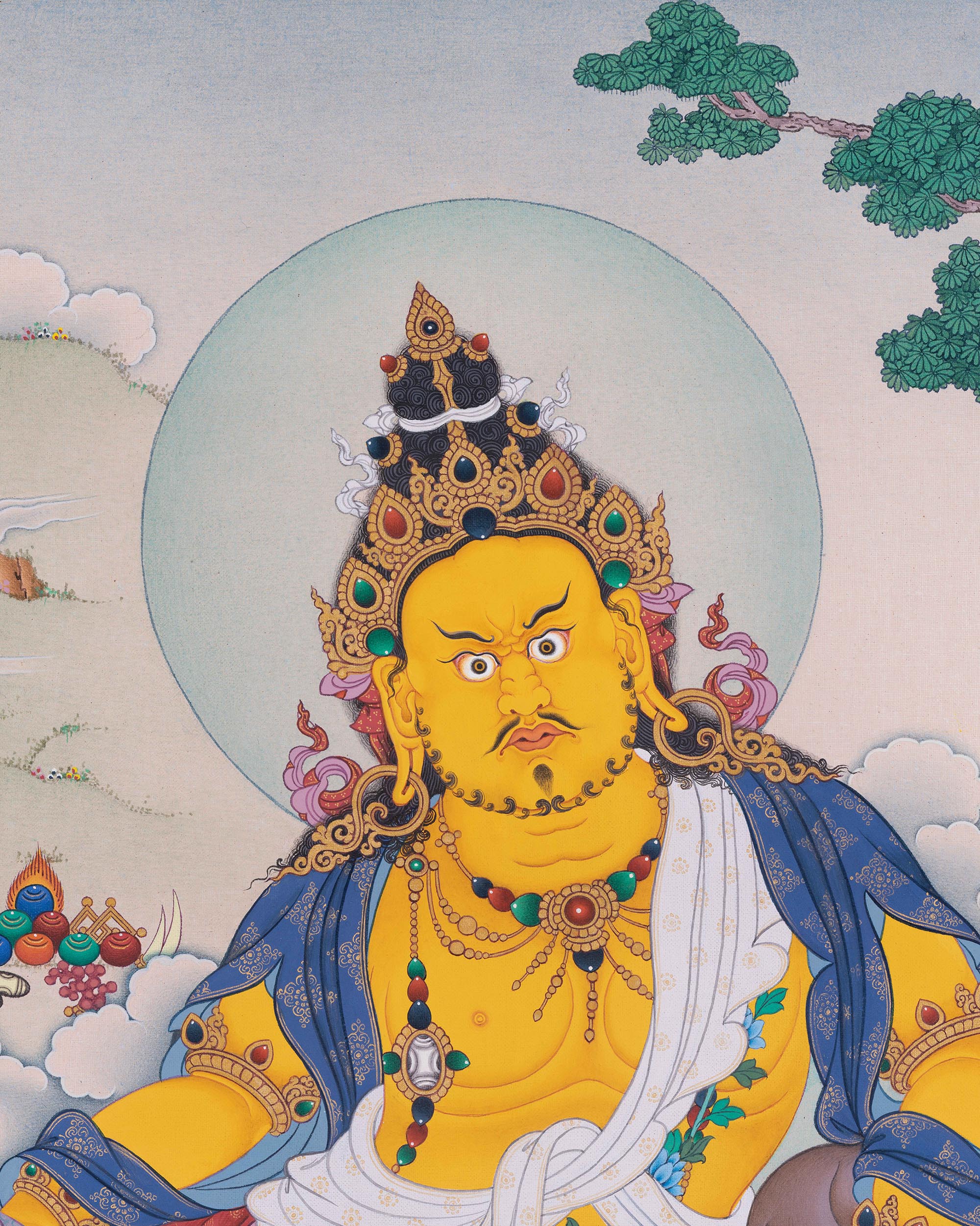 Dzambhala Thangka  Print Art