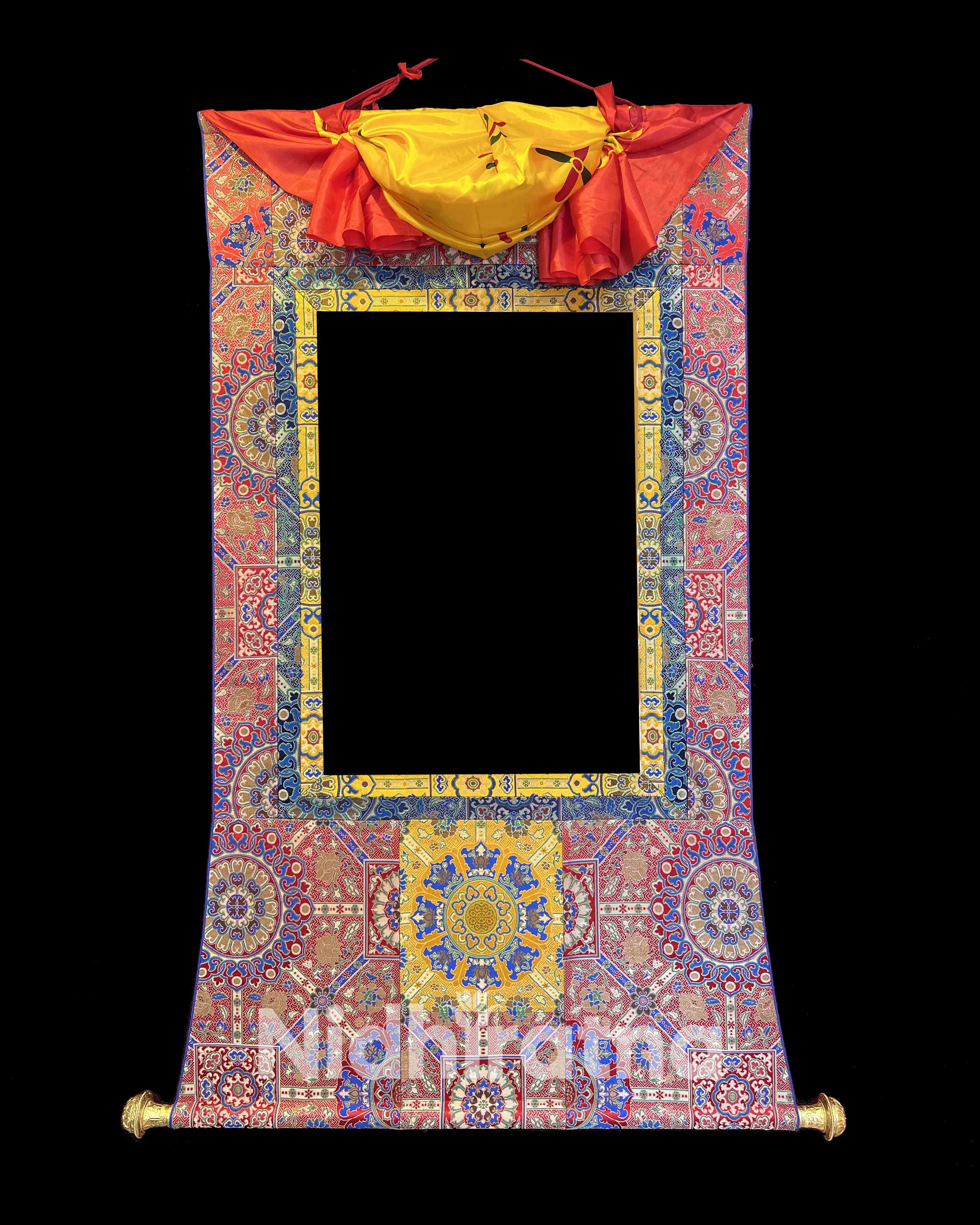 1 Tibetan Thangka Brocade