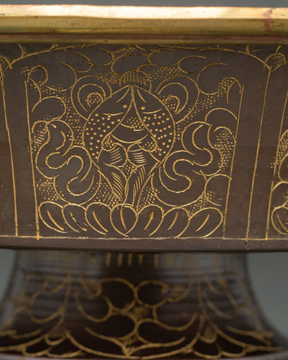 Dzambhala Offering Bowl | Handcrafted Copper Art from Nepal
