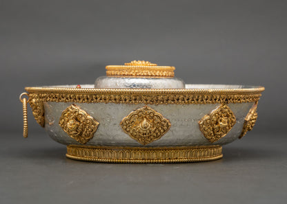 Torjang Plate Set | Tibetan Ritual Offering Plates