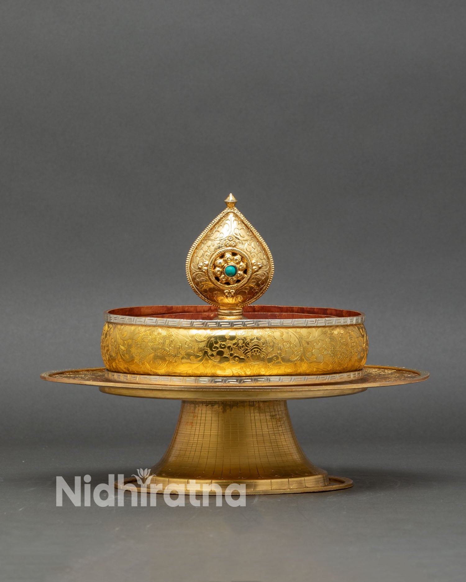 Tibetan Mandala Set | Copper Gold Gilded Ritual Art