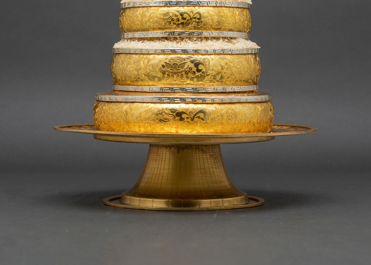 Tibetan Mandala Set | Copper Gold Gilded Ritual Art