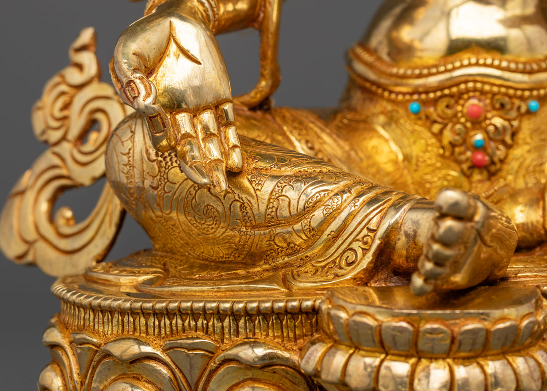 Golden Guardian: The Green Tara's Gilded Grace