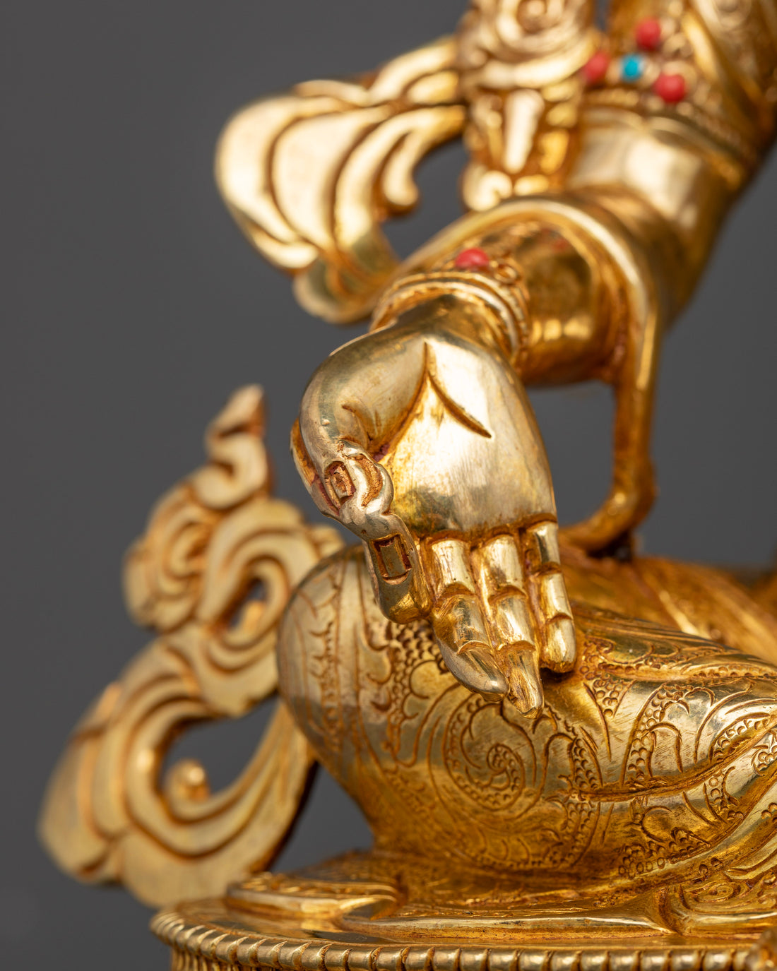 Golden Guardian: The Green Tara's Gilded Grace