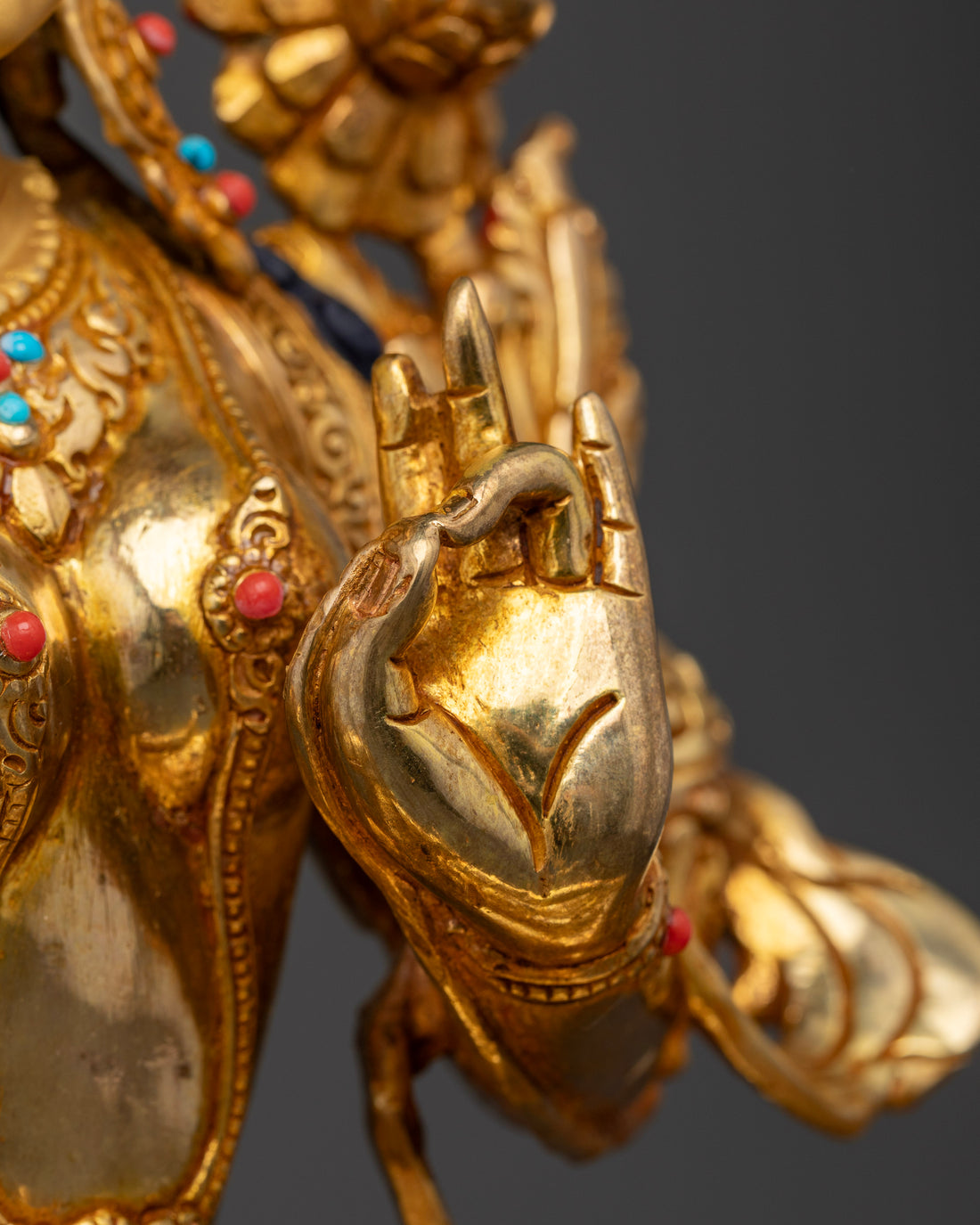 Golden Guardian: The Green Tara's Gilded Grace