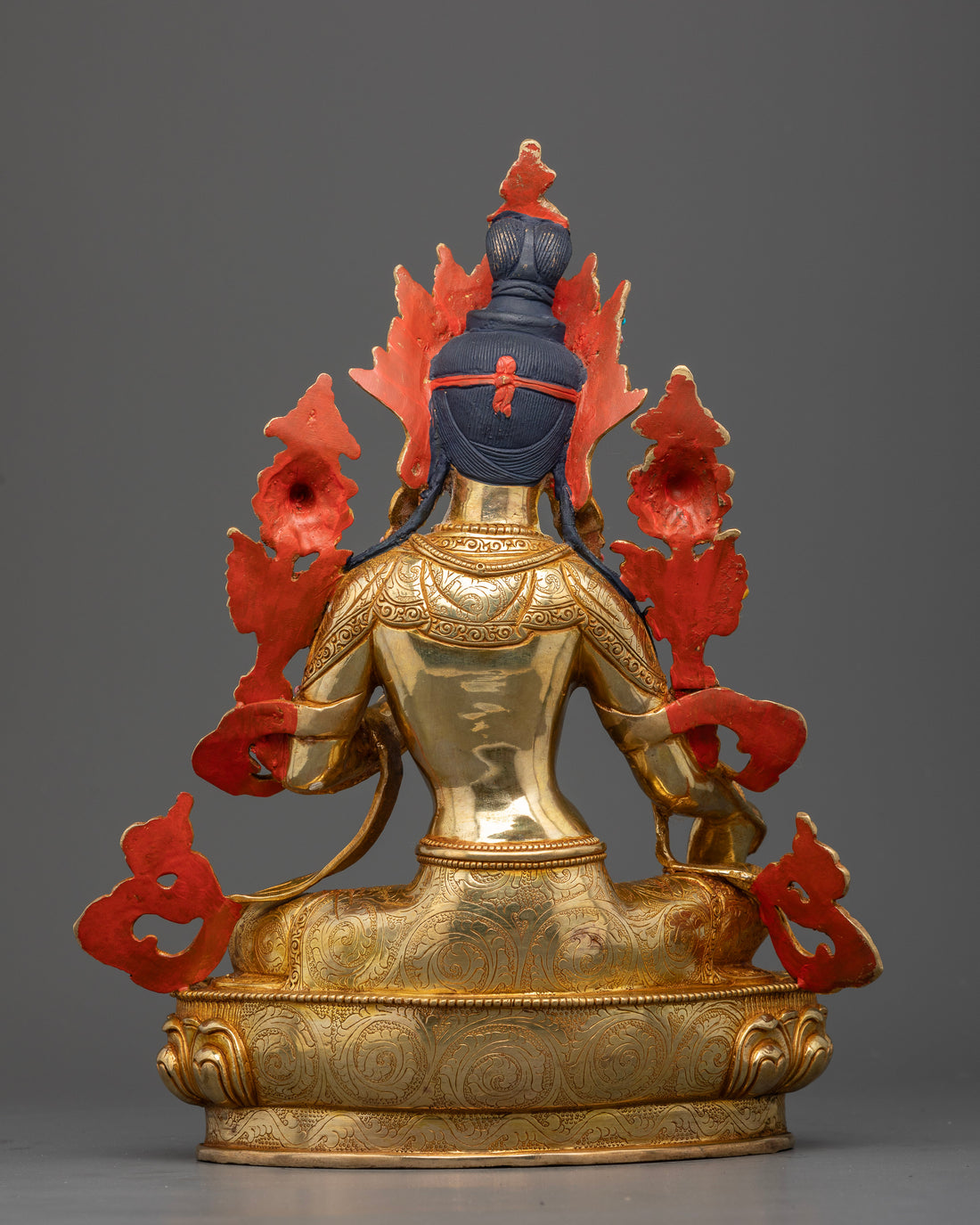 Golden Guardian: The Green Tara's Gilded Grace