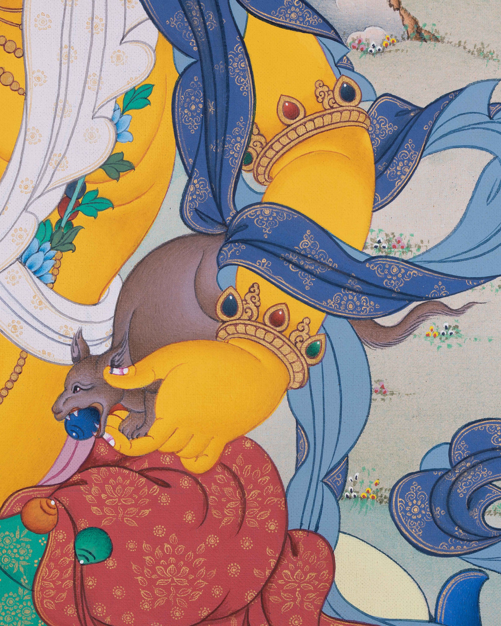 Dzambhala Thangka  Print Art