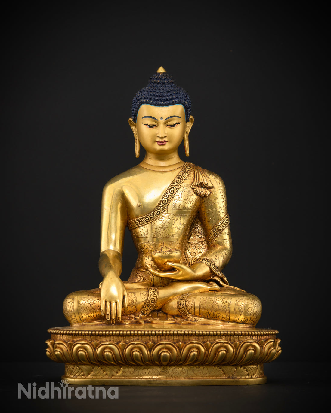 Nepal Shakyamuni Buddha Statue | Himalayan Buddhist Sacred Art