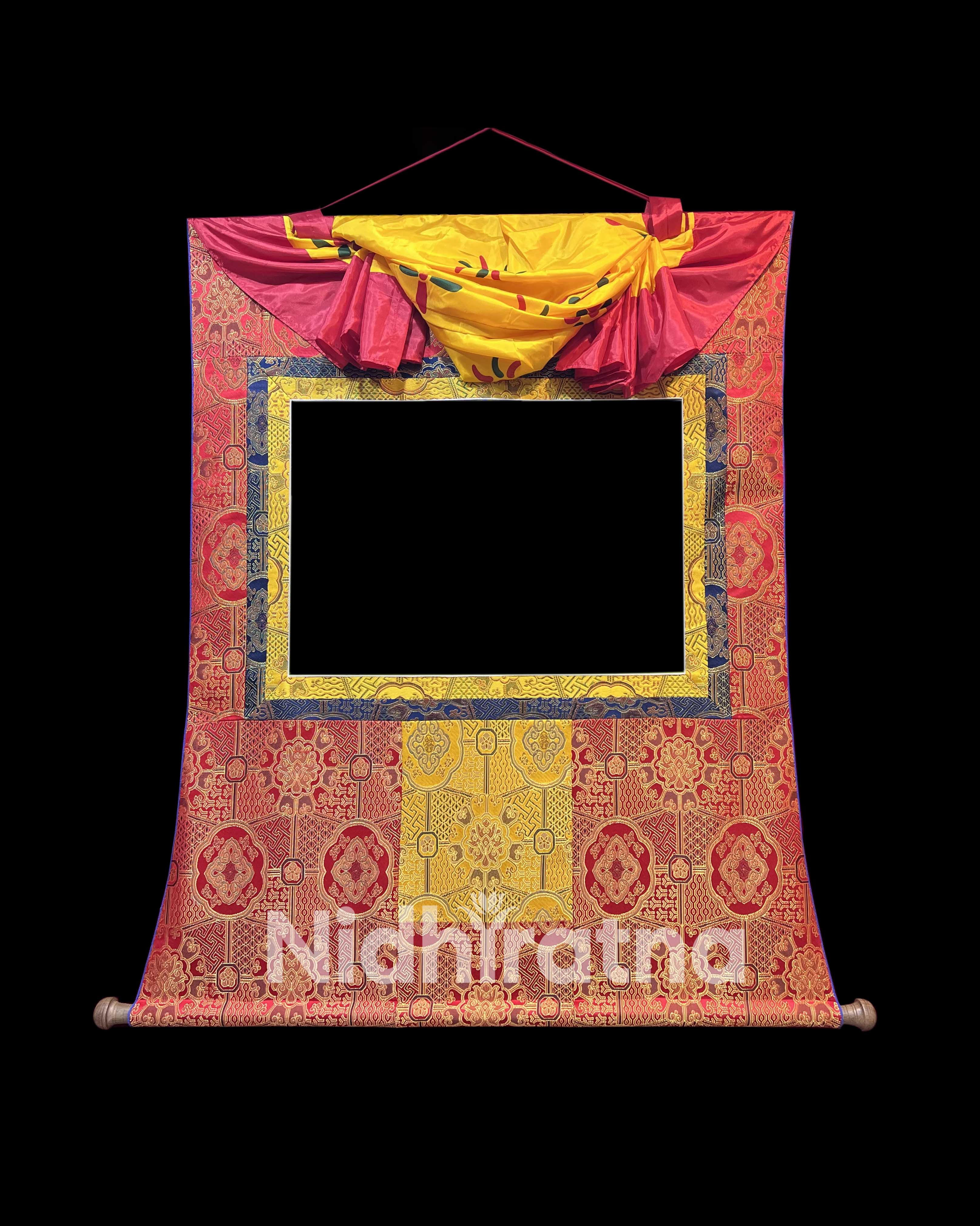 2 Tibetan Thangka Brocade