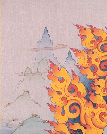 Sakya Mahakala Thangka Print