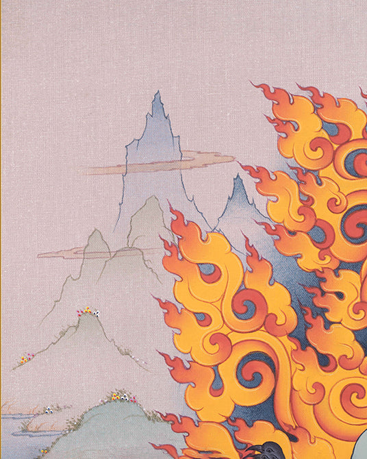 Sakya Mahakala Thangka Print
