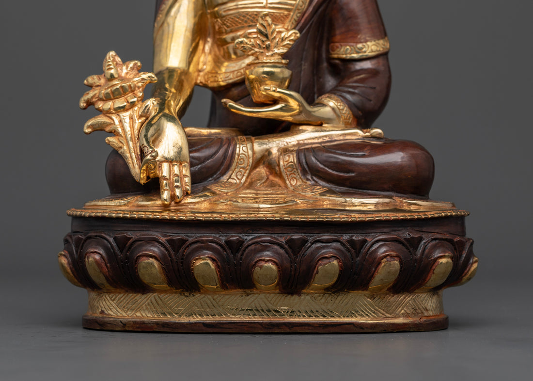 Oxidized Copper Medicine Buddha Statue: The Radiant Healer of Body and Soul