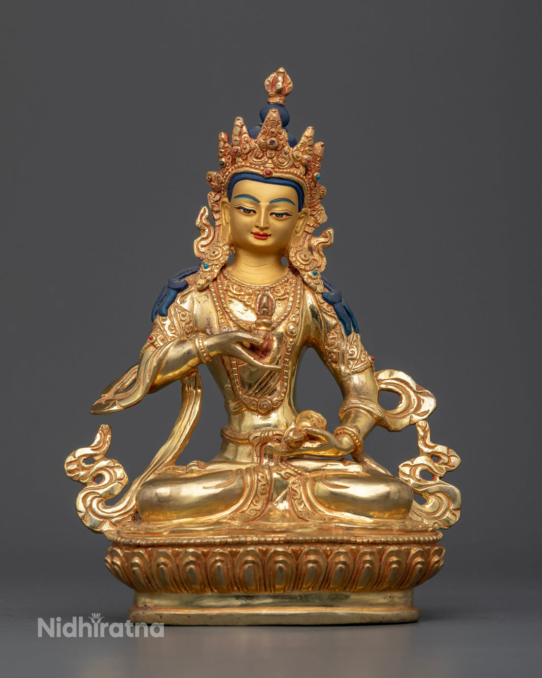 Vajrasattva: The Purifier in Gold Gilded Splendor