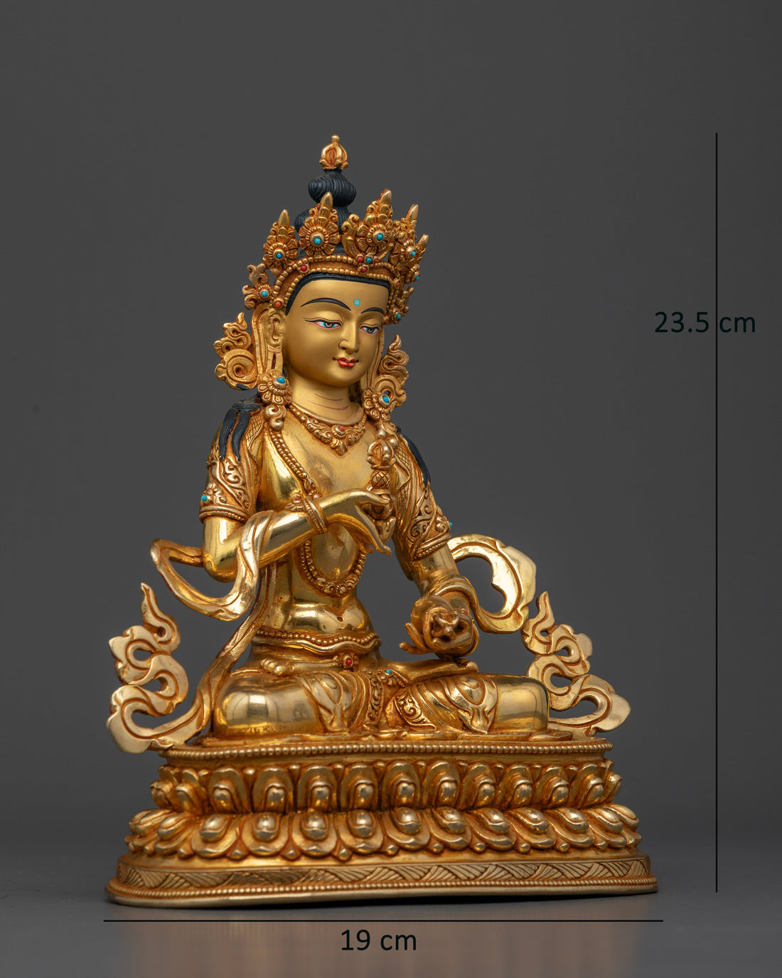 Vajrasattva: The Embodiment of Purity in Gold Gilded Splendor