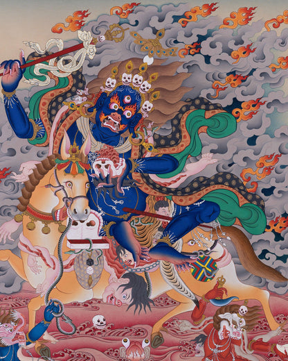 Hand-Painted Palden Lhamo Thangka | Original Thangka