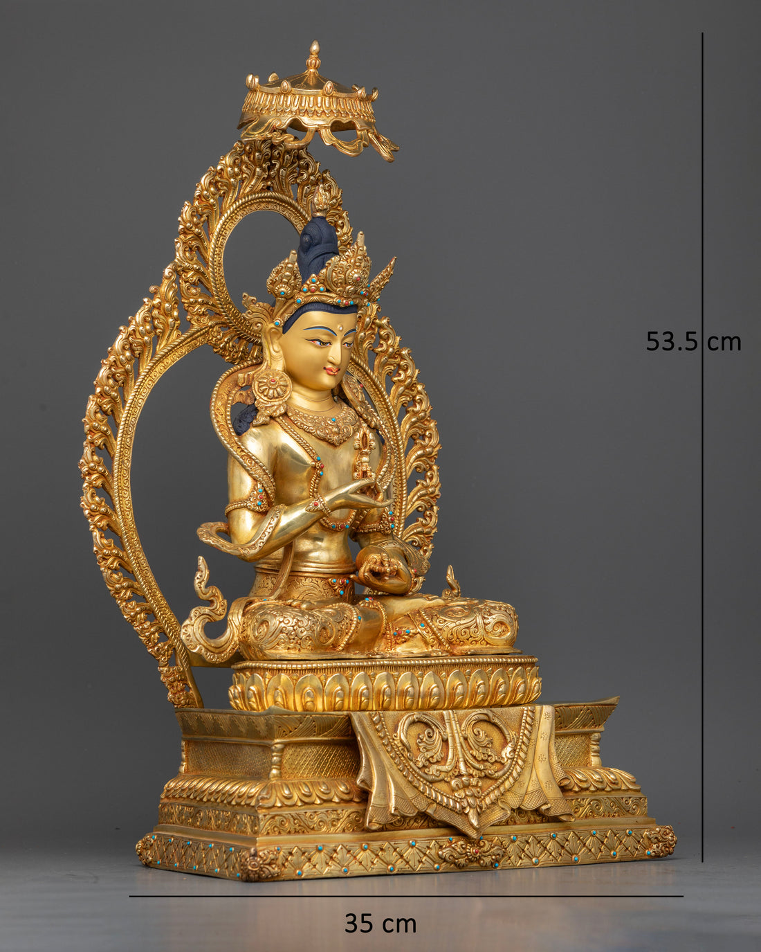 Vajrasattva in a Throne: Exquisite Symbol of Purification