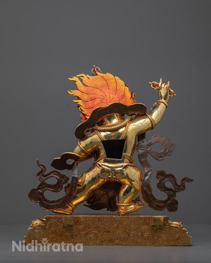 Fierce Vajrapani Statue | Handmade Guardian Deity