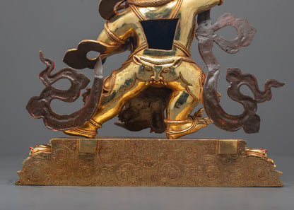 Fierce Vajrapani Statue | Handmade Guardian Deity