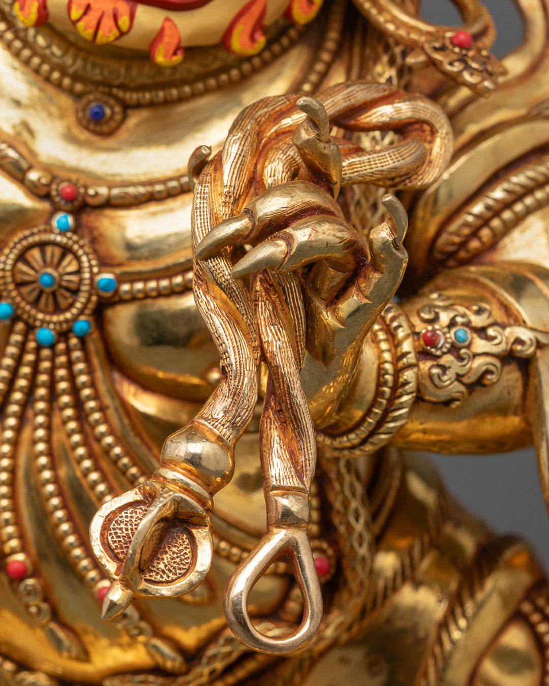 Fierce Vajrapani Statue | Handmade Guardian Deity