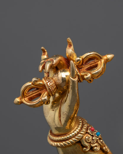 Fierce Vajrapani Statue | Handmade Guardian Deity