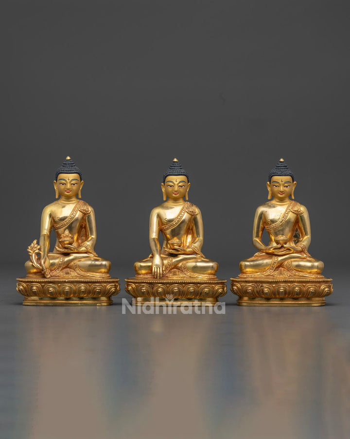 3 set buddha statues