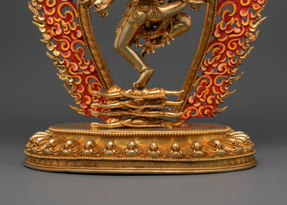 Handmade Hevajra Statue: Ideal for Devotional Spaces