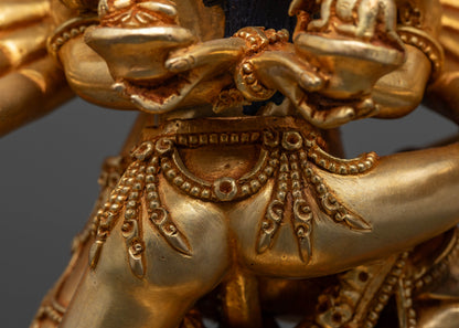 Handmade Hevajra Statue: Ideal for Devotional Spaces