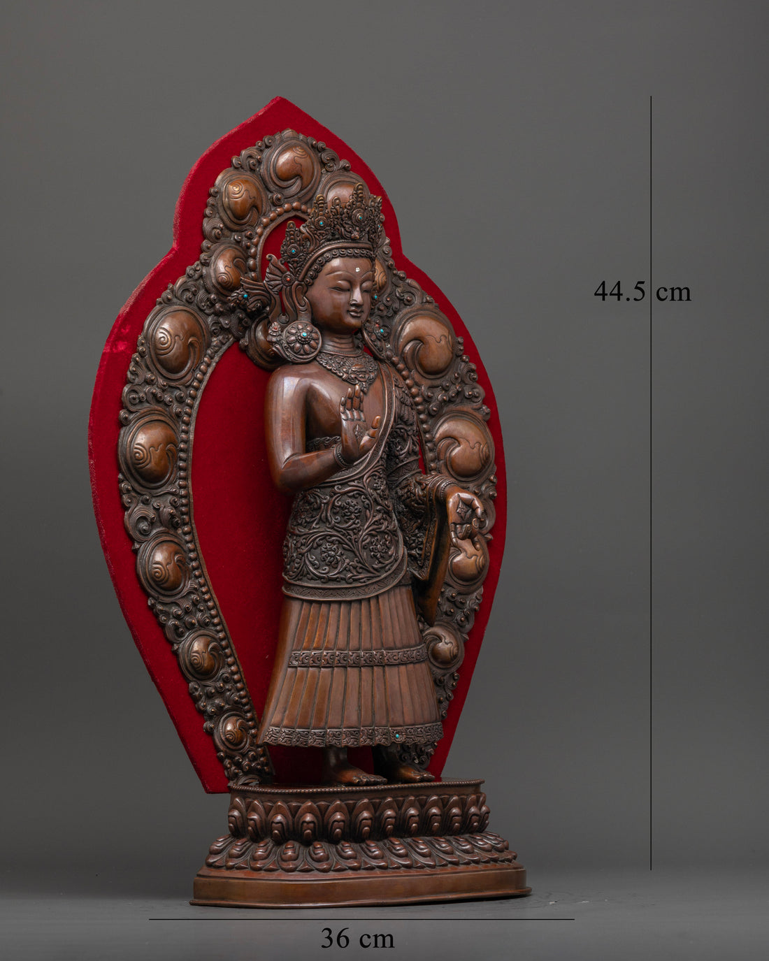 Oxidized Dipankar Buddha Statue: Timeless Antique Design