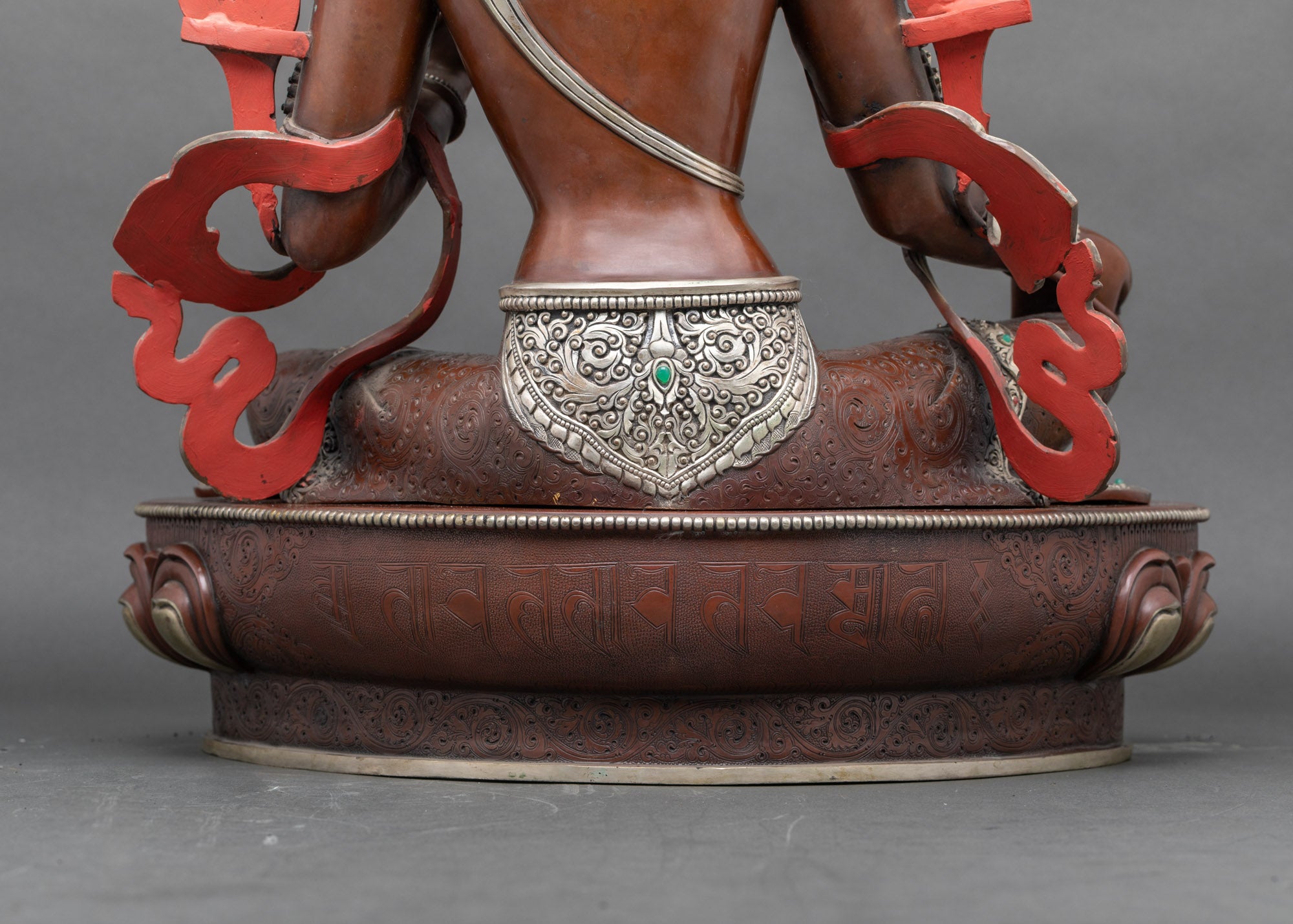 Oxidized Green Tara Statue – Tibetan Deity for Blessings and Peace